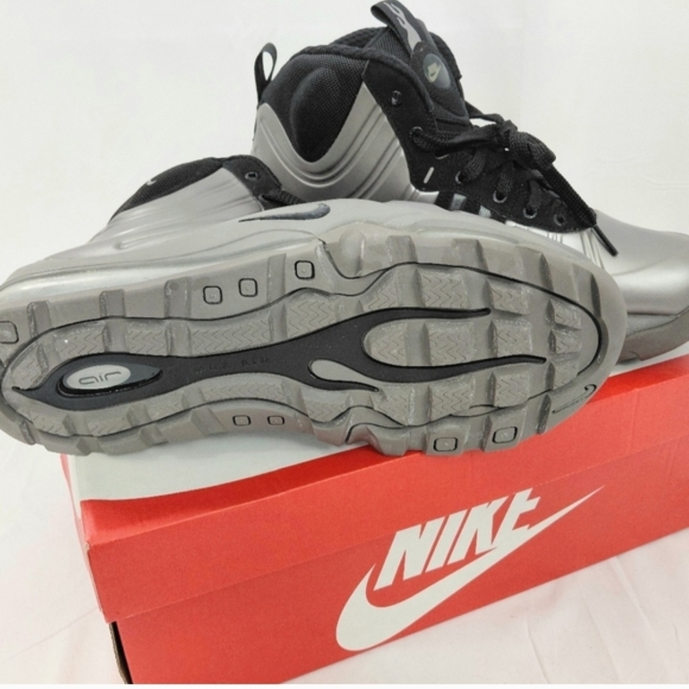 Nike Silver & Black High-Top Sneakers - Picture 4 of 5